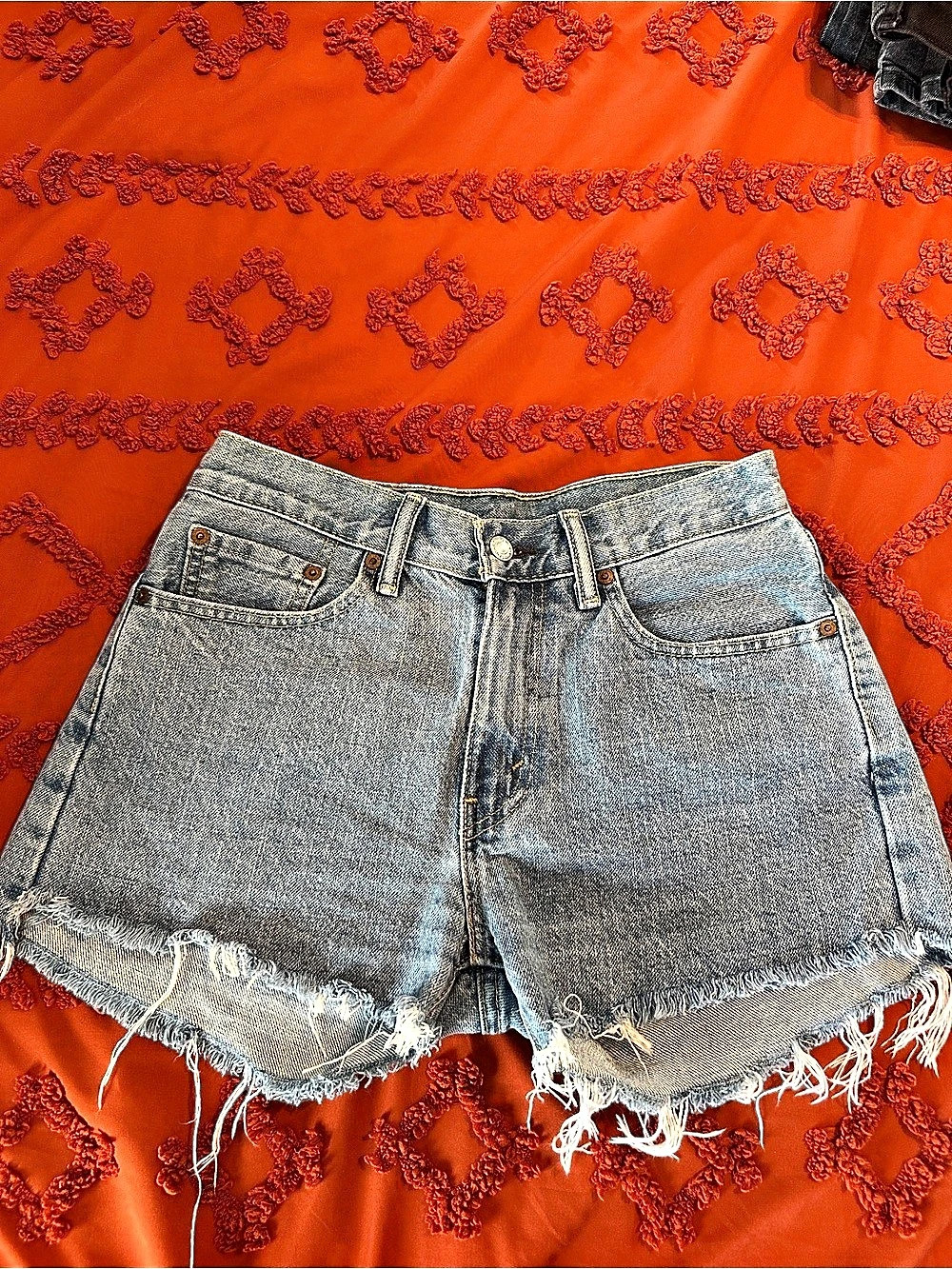 Levi's 505 Cut-Off Denim Shorts Women's Denim Jean Shorts Waist 29